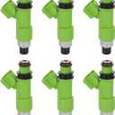 6PCS Fuel Injectors Compatible with Subaru Outback 2010-2019, Legacy 2010-2019, Tribeca 2008-2014, 3.6L, Replace # FJ1079, 16611AA740