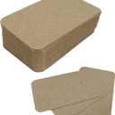 pson 100PCS Mini Blank Cards, Brown Note Cards, Small Kraft Paper for Notes, DIY Art Projects, Business Messages & Special Occasions (3.4 x 2inch)