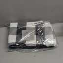 DII Decorative Square Throw Pillow Cover Collection Cotton, Machine Washable, Hidden Zipper, 18x18, Black Assorted, 4 Piece