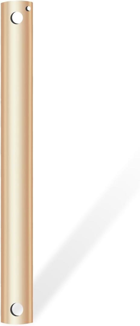 48-inch Ceiling Fan Downrod, 4-foot Gold Ceiling Fan Extension Rod, 1-inch OD, Ceiling Downrod for Various Fans (Only Fans Boom, No Thread & Cord)