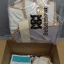 Bebamour Baby Carrier with Hip Seat,All-Position Breathable Mesh Hip Seat & Carrier 0-36Months with Head Hood, 3 PCS Teething Pads, Waist Extender,Storage Bag & Pacifier Case(Khaki)