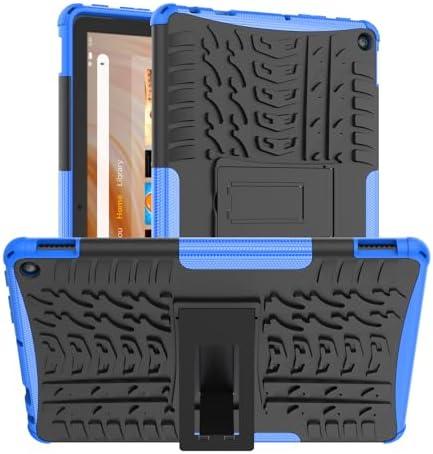 Maomini for Tablet Kindle Fire hd 10/10 Plus Case 2023 Release 13th Generation, Kickstand Heavy Duty Armor Defender Cover [ NOT fit Prior 2021/2019 Release 11th/9th Gen] (Blue)