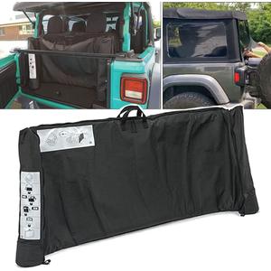 Soft Top Window Storage Bag fits for 2018 2019 2020 2021 2022 2023 2024 2025 Jeep Wrangler JL JLU Sports Sahara Freedom Rubicon Unlimited 2 Door & 4 Door Replace Oem 68358392AC