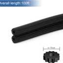 Window Screen Spline, 0.175" x 100' Replacement Round Black Window Screen Retainer Spline, Window Screen Repair