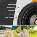 13" Flat Free Wheels Replacement for GOR Garden Cart Tires, 4.00-6 Solid Tires with 5/8"Bearings, 13" No Flat Wheels for GOR Garden Carts/Hand Trucks/Garden Carts