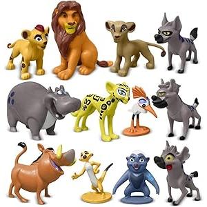 GFEANIUH Animal Guard Action Figurines, Tales of Mufasa & Simba Perfect Lion Toys, 1-2.3 inches Mini Home Party Cake Desktop Decoration Toy Set （ Pack of 12）