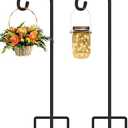 FEED GARDEN Adjustable 32 Inch Small Shepherds Hooks for Outdoor, Garden Hooks for Lanterns, Sheperds Hook for Hanging Plants, Bird Feeders, Solar Lights, Mason Jars, Weddings Decor,1 Pack