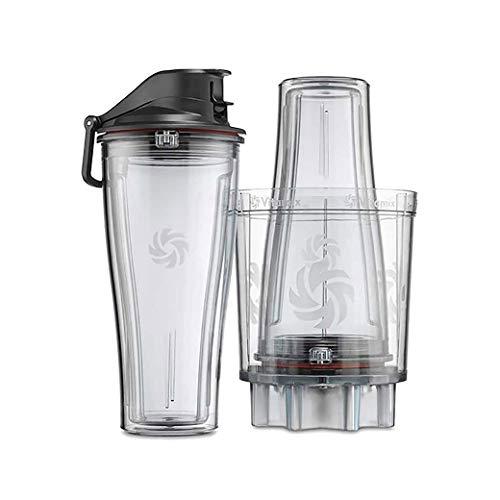 Vitamix Personal Cup Adapter, BPA-Free, Dishwasher Safe, Two 20oz Cups, Two Lids and One Adapter, Clear