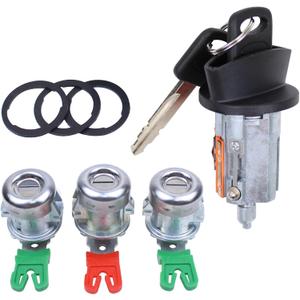 MOTOKU Ignition Switch and Door Lock Cylinder Tailgate Lock Kit for Ford F-150 F-250 F-350 Explorer Sport 1997-2007 for Lincoln Blackwood 2002