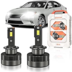 Fit for Lexus 2007-2015 ES350 GS350 GS450H LS460 2010-2015 RX350 RX450H D4S Xenon Bulbs Only, Projector 35W HID Light Replace, 6000K 30000LM 600% Brighter D4SC1 Bi-Xenon Light, Pack of 2