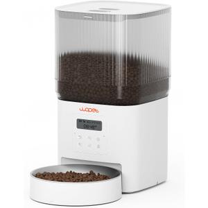 WOPET Automatic Cat Feeder, 4L Automatic Dog Feeder with 180-Day Battery Life, Programmable Cat Food Dispenser with Stainless Steel Bowl1-6 Meals Per Day
