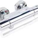 Eazy2hD Thermostatic RV Shower Faucet, 4 Camper Shower Faucet, Chrome RV Shower Valve, RV Shower Faucet Replacement, RV Tub Faucet With Shower Diverter for RV, Camper, Motorhome and Travel Trailer