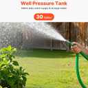 VEVOR 30-Gallon Vertical Well Pressure Tank, Pre-Charged Pressurized Water Tank for Well Pumps, Heavy-Duty Carbon Steel Water Storage Container for Home, School, Farm & Irrigation Systems