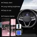 3Pcs Car Interior Cleaner,Polishing Cleaner Car Interior,All Purpose Interior Detail Spray, All Purpose Cleaner for Rubber, Leather