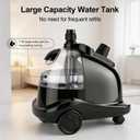 Professional Garment Steamer for Clothes, 2000W Powerful Steam Iron with 1.5L Water Tank, 40 Minutes Continuous Steam, Heavy Duty Clothes Steamer for Home, Commercial Use, Pearl Black