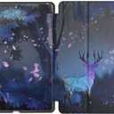 MoKo Case for iPad 10.2 iPad 9th Generation 2021/ iPad 8th Generation 2020/ iPad 7th Generation 2019, Slim Stand Hard Back Shell Smart Cover Case for iPad 10.2 inch, Auto Wake/Sleep, Forest Mist