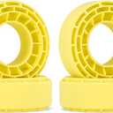 INJORA 4pcs Silicone Rubber Inserts for 56-58mm*22-24mm 1.0" Tires(1056)(Yellow)