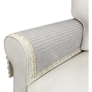 Couch Arm Covers, 2pcs VelvetSofa Arm Covers, Couch Cover, Non-Slip Lace Armrest Covers, Headrest/Backrest Cover, Seat Covers, Slipcovers for Armchair Loveseat Recliner Furniture(24"20", Light Gray)