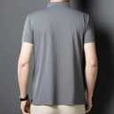 Men's Golf Polo Shirts Light Weight Business Casual Athletic Short Sleeve Polos Comfy Breathable Wicking (Gray, XL)