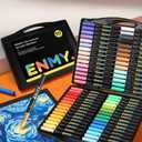 ENMY 60 Colors Acrylic Paint Markers, Direct Liquid Acrylic Paint Marker Pen, Fabric Markers for Textile, Canvas, Rock, Glass, Wood, Paper, DIY, Acrylic Coloring Pens for DIY Craft Supplies