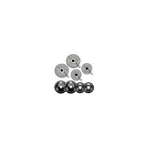 W10196405 W10196406 Electric Stove Burner Drip Pans & MP22YA Electric Range Burner Element Unit Set by Cenipar-Compatible
