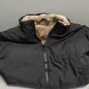 hathne Men's Winter Warm Fleece Lined Jacket Lightweight Thick Stand Collar Full Zip Jacket Coat(Grey Brown, Small) 