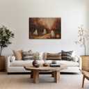 Autumn Landscape Vintage Style Wall Art Moody Ghost Poster Canvas print romantic dark academia moody cottagecore for Halloween Party House Room Decor 8x12inch Unframed