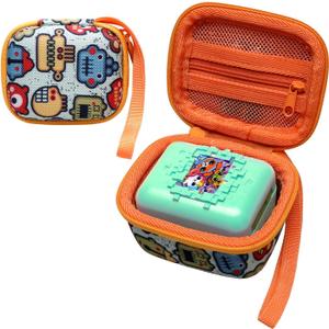 XANAD Carrying Case Compatible with Bitzee Interactive Toy Digital Pet, Protective Storage Holder for Bitzee Virtual Electronic Pets Accessories Yellow