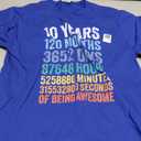 10 Year Old Bday Decorations Son Boy 10yr 10th Birthday T-Shirt, Large