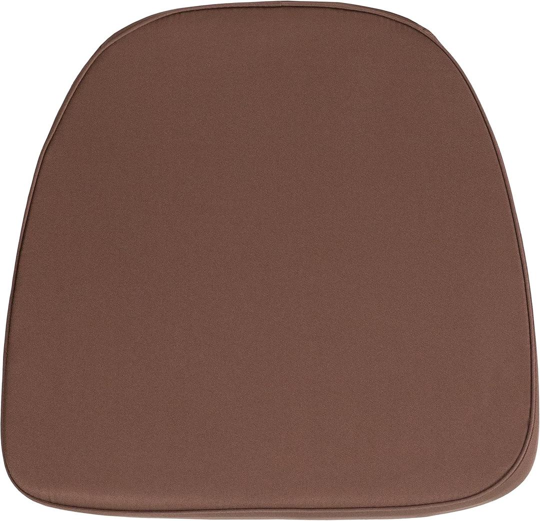 Flash Furniture Soft Brown Fabric Chiavari Chair Cushion (1 Count (Pack of 1)