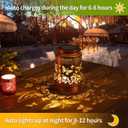 Solar Lanterns Outdoor Waterproof Butterfly Garden Decor Birthday Gifts for Women Mom Grandma, Hanging Solar Lights Metal Lantern Decoration Outside for Yard, Patio, Backyard, Porch
