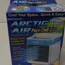 Arctic Air Pure Chill 2.0 Evaporative Air Cooler by Ontel - Powerful, Quiet, Lightweight and Portable Space Cooler with Hydro-Chill Technology For Bedroom, Office, Living Room & More,Blue