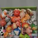 Party Favors for Kids 24PCS Safari Animal Squishy Toys,Goodie Bag Stuffers, Pinata Stuffers,Birthday Gifts for Boys & Girls,Treasure Chest Prizes,Classroom Prizes for Kids