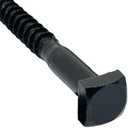 x 3 - Rustic Square Head Lag Wood Screws Decorative Antique Black Square Drive Lag Bolts Black Oxide Coating - in x 3 in - for Hinges, Cabinets & Doors (50, Screws)