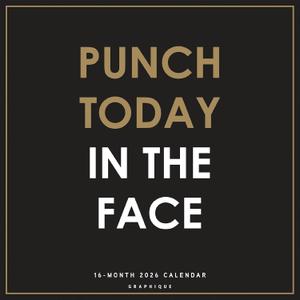 Graphique 2026 Punch Today in the Face Wall Calendar | 12 x 12 | Thick Paper | Home & Office Organizer | Large Monthly Grid | 3 Languages & Marked Holidays | 4 Month Preview Page for 2027
