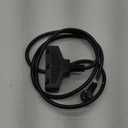 Outdoor Extension Cord 6 Ft with 3 Outlets, 14/3 SJTW 3 Prong Grounded Power Cord, 14 Gauge 14AWG Heavy Duty Power Cable, ETL Listed, 15 Amp 125 V 1875 W-Multiple Outlets for Indoor/Outdoor-Black