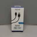 ZGEAR 4' MICRO USB DATA CABLE BK EA