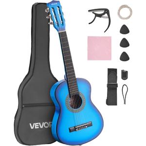 VEVOR Acoustic Guitar, Classical Guitar Starter Kit for Beginners, with Nylon Strings, Basswood Guitar, for Kids Adults Girls Boys Students