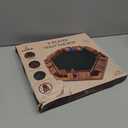 Shut The Box Game Wooden Board Game for 1-6 Players with 16 Dice, Dice Game for Adults & Kids at Home, Classroom or Parties