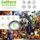 Halloween Haunted House Puzzle for Adults 1000 Piece Spooky Horror Jigsaw Puzzle Ghosts Bats Challenging Gothic Puzzle Scary Ghost House Fun Adult Games Halloween Party Decoration (27.6"x19.7")