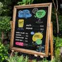 LANA & LUCA Jumbo Liquid Chalk Markers Square Tip - Bold Color Chalk Board Marker for Chalkboards, Windows, Signs, Blackboards - 15mm Tip (8 Pack)