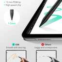 ESR Geo Digital iPad Pencil Findmy Compatible with Apple iPad 2018-2026,with Easy Shortcuts for Apple iPad A16/10/9/8 & Air 13/11 & Pro 12.9/13/11 & Mini 7/6/5,Black(No Wireless Charging)