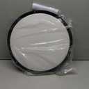 libtit 16Inch Flush Mount Ceiling Lights with Remote, 36W Dimmable LED Ceiling Light 3000K-6500K Adjustable, Large & Bright Black Light Fixture for Kitchen Bedroom LivingRoom -1Pack