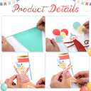 Fullhawl Animal Parade Party Banner with 12 Pcs Colorful Pennant Banner Flag, 10' Strand Including Excess Cord Animal Birthday Party Hanging Garland Decorations Baby Showers Supplies