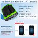 Upgraded Protective Case for Zebra TC51 TC52 TC56 TC57 TC510K Rugged Boot Case Cover for Zebra Scanner TC52x TC57x TC52ax with Hand Strap & Tempered Glass (Green)
