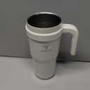 REDUCE Cold1 20 oz Tumbler with Handle - Vacuum Insulated Stainless Steel Water Bottle for Home, Office or Car, Reusable Mug with Straw or Leakproof Flip Lid, Keeps Drinks Cold All Day- Gloss Cotton