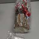 Xmas Decor Small Christmas Tree with Lights - Artificial Tabletop Lighted Mini Christmas Tree with Christmas Ornaments Gnomes Indoor for Office Desk Home Decorations (Stump-red)