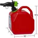 Scepter FR1G252 Fuel Container with Spill Proof Spout with Bonus Spout Extender, Red Gas Can, 2 Gallon