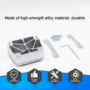 Universal 1'' Clutch Pedal Pad Extender for Manual Transmission Vehicles - Durable Alloy Extension for Smoother Shifting and Enhanced Driving Comfort
