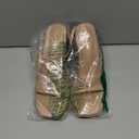 Shoe'N Tale Strappy Heels for Women Low Chunky Block Heel Dress Shoes Square Open Toe Ankle Strap Heeled Sandals, Size 38.5,  Dark Nude